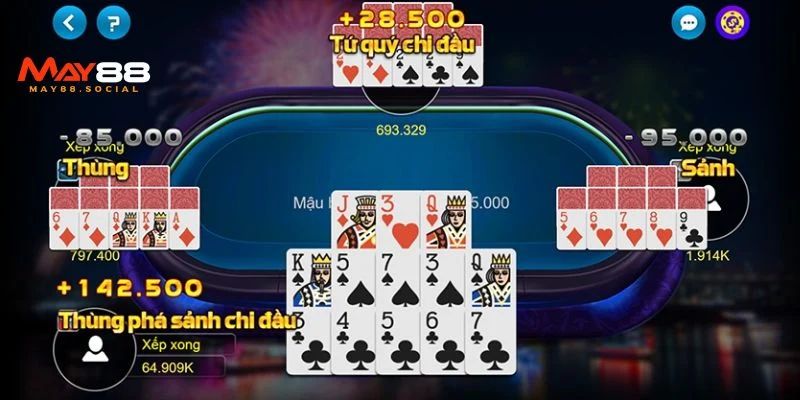 Hướng Dẫn Cách Chơi Bài Mậu Binh Chi Tiết Cho Người Mới cach choi bai mau binh 1