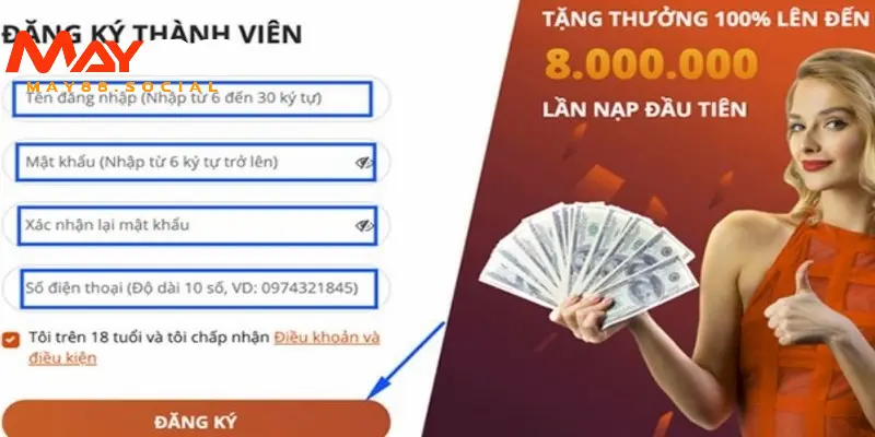 Đăng ký may88 Những lưu ý quan trọng khi đăng ký May88 về tài khoản