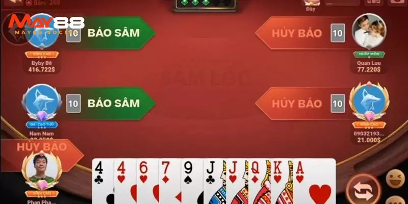 Sâm Lốc May88 – Trải Nghiệm Cá Độ Hấp Dẫn, Thắng Khủng Thứ tự các tay bài khi đánh